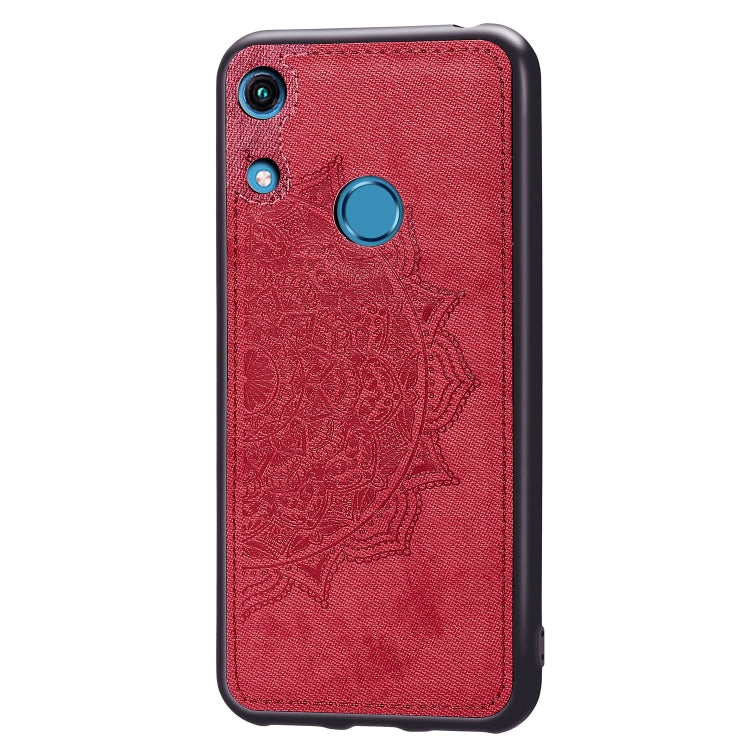 Embossed Mandala Pattern Magnetic PC + TPU + Fabric Shockproof Case for Huawei Honor 8A Pro