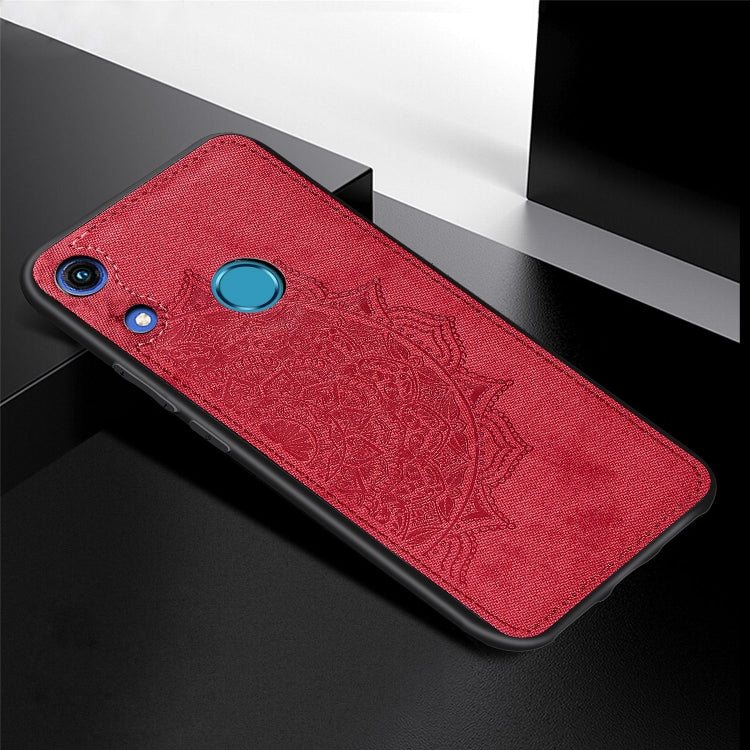 Embossed Mandala Pattern Magnetic PC + TPU + Fabric Shockproof Case for Huawei Honor 8A Pro