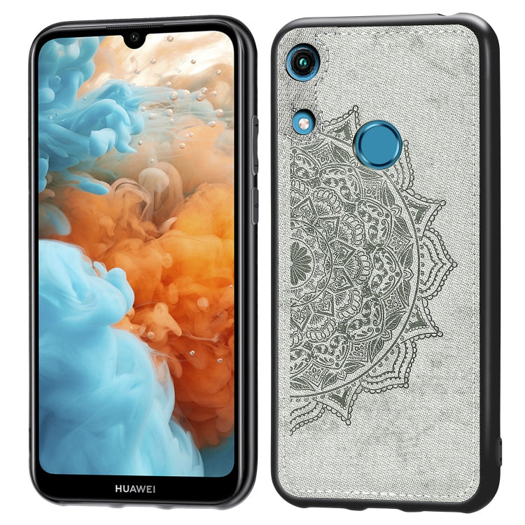 Embossed Mandala Pattern Magnetic PC + TPU + Fabric Shockproof Case for Huawei Honor 8A Pro