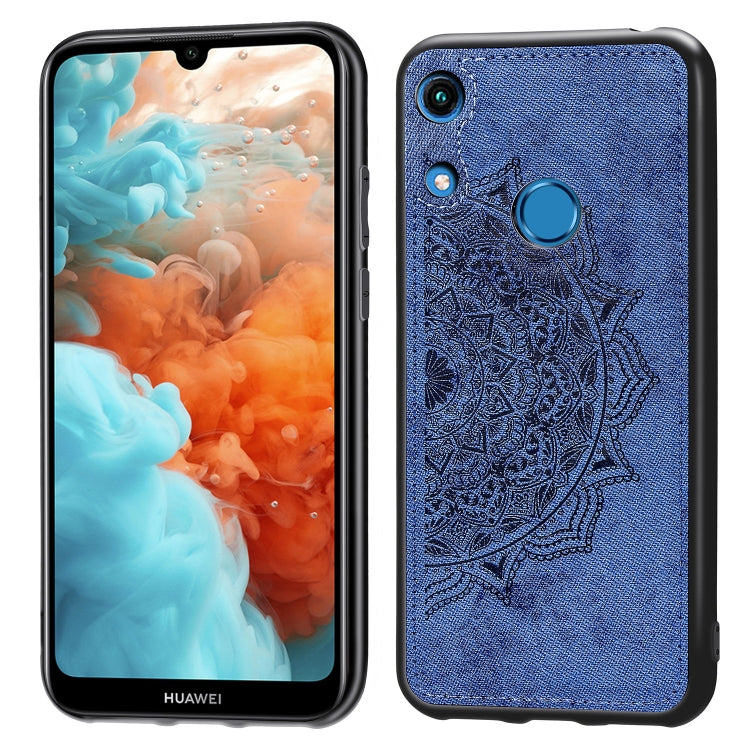 Embossed Mandala Pattern Magnetic PC + TPU + Fabric Shockproof Case for Huawei Honor 8A Pro