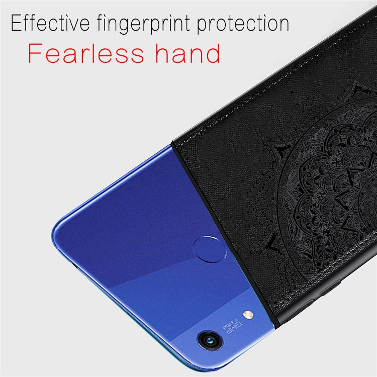 Embossed Mandala Pattern Magnetic PC + TPU + Fabric Shockproof Case for Huawei Honor 8A Pro
