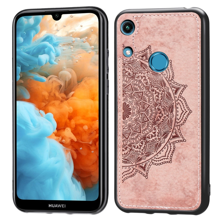 Embossed Mandala Pattern Magnetic PC + TPU + Fabric Shockproof Case for Huawei Honor 8A Pro