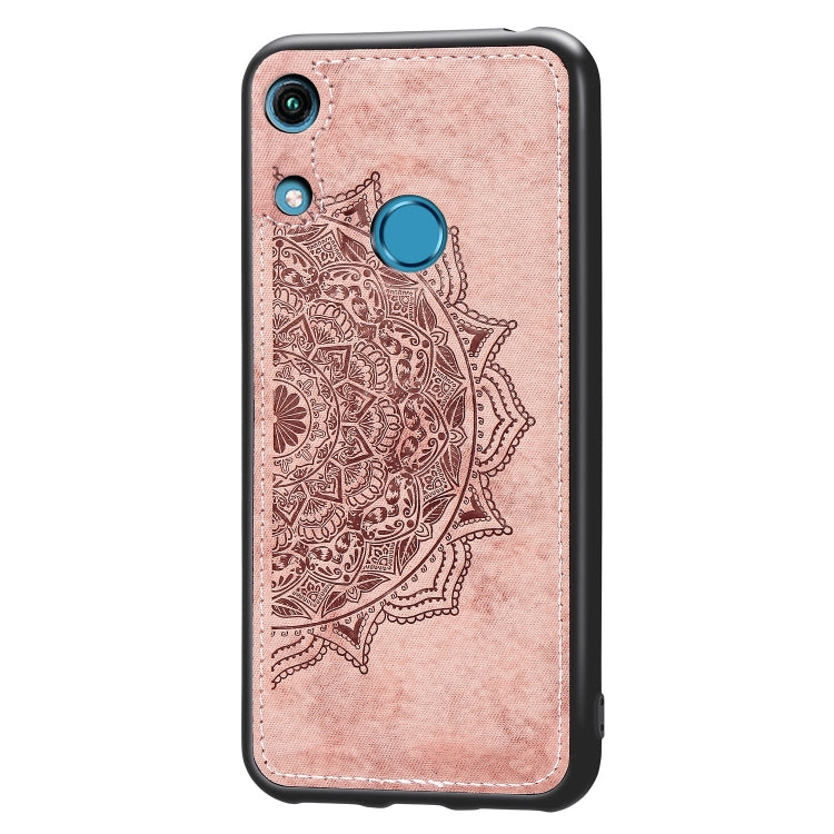Embossed Mandala Pattern Magnetic PC + TPU + Fabric Shockproof Case for Huawei Honor 8A Pro