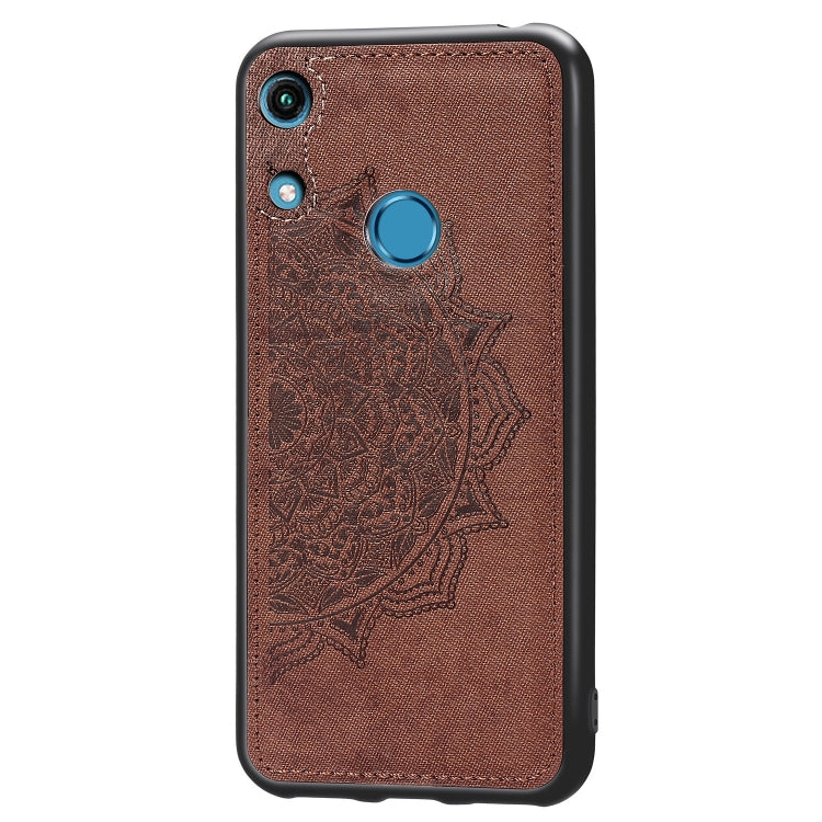 Embossed Mandala Pattern Magnetic PC + TPU + Fabric Shockproof Case for Huawei Honor 8A Pro