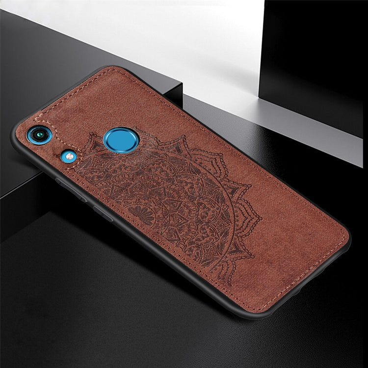 Embossed Mandala Pattern Magnetic PC + TPU + Fabric Shockproof Case for Huawei Honor 8A Pro