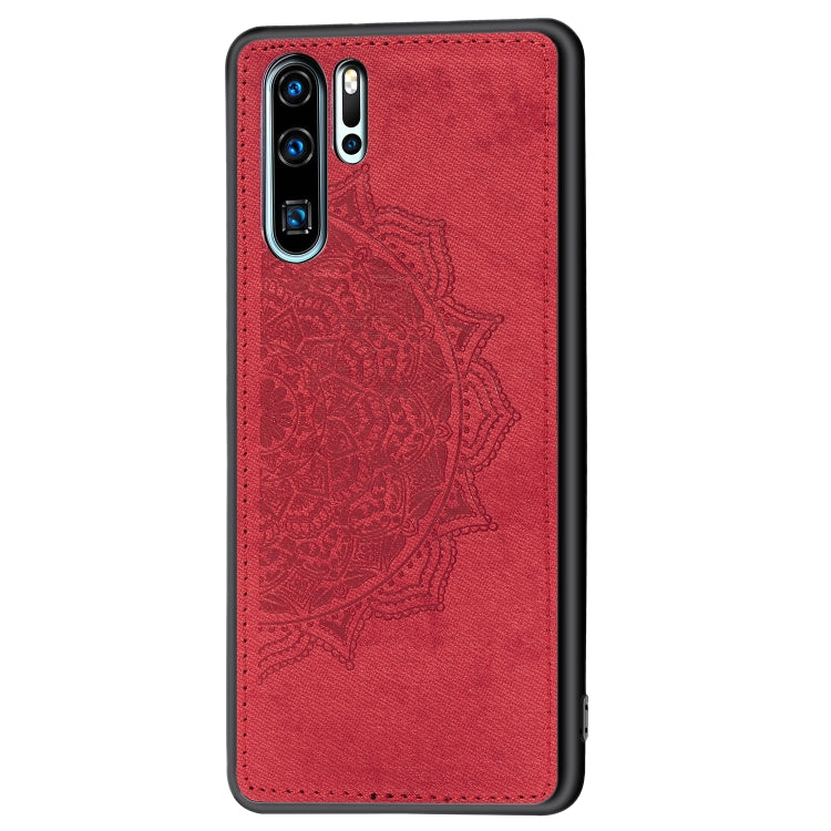 Embossed Mandala Pattern Magnetic PC + TPU + Fabric Shockproof Case for Huawei P30 Pro
