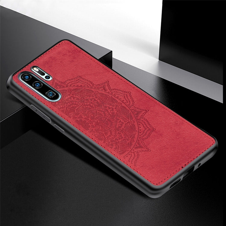 Embossed Mandala Pattern Magnetic PC + TPU + Fabric Shockproof Case for Huawei P30 Pro
