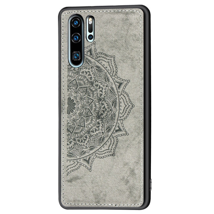 Embossed Mandala Pattern Magnetic PC + TPU + Fabric Shockproof Case for Huawei P30 Pro