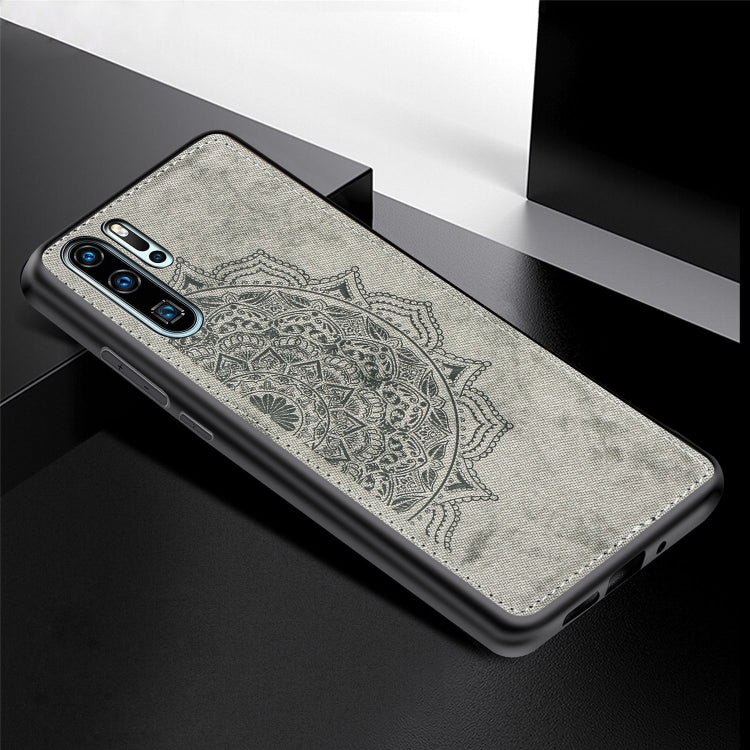 Embossed Mandala Pattern Magnetic PC + TPU + Fabric Shockproof Case for Huawei P30 Pro