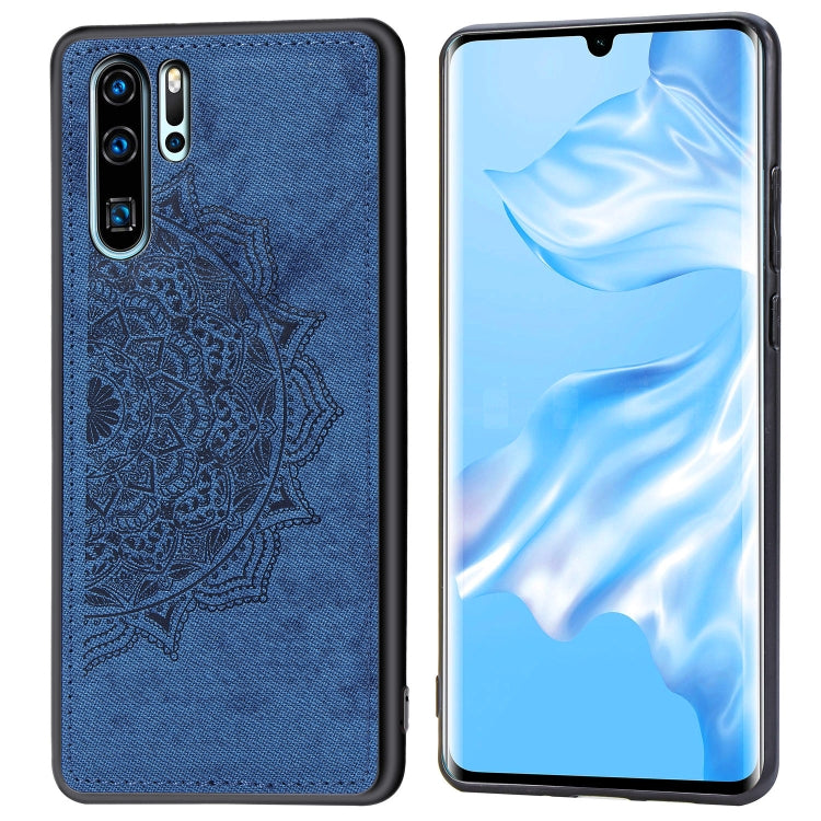 Embossed Mandala Pattern Magnetic PC + TPU + Fabric Shockproof Case for Huawei P30 Pro