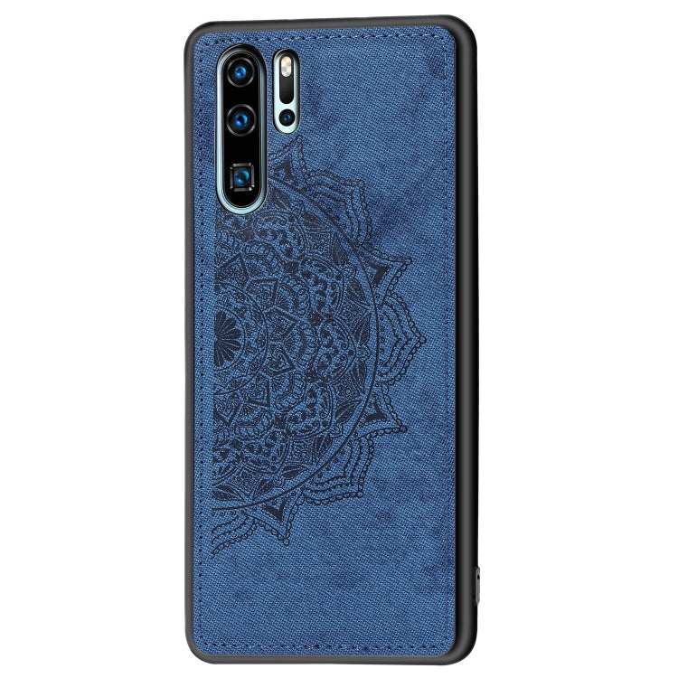 Embossed Mandala Pattern Magnetic PC + TPU + Fabric Shockproof Case for Huawei P30 Pro