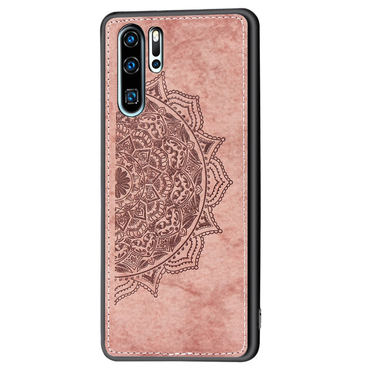 Embossed Mandala Pattern Magnetic PC + TPU + Fabric Shockproof Case for Huawei P30 Pro