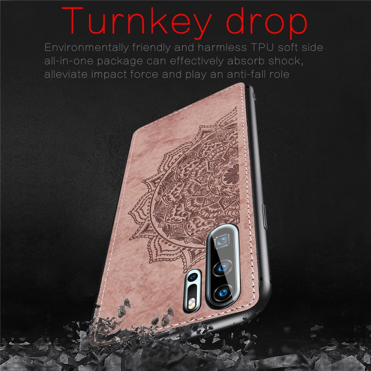 Embossed Mandala Pattern Magnetic PC + TPU + Fabric Shockproof Case for Huawei P30 Pro
