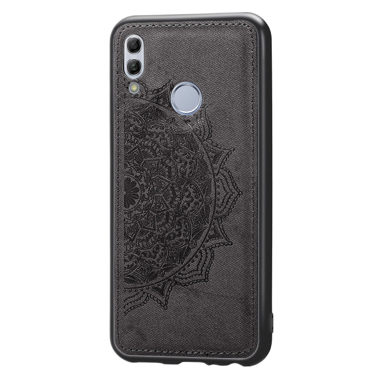 Embossed Mandala Pattern Magnetic PC + TPU + Fabric Shockproof Case for Huawei Honor 10 Lite