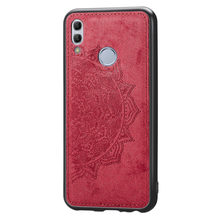 Embossed Mandala Pattern Magnetic PC + TPU + Fabric Shockproof Case for Huawei Honor 10 Lite