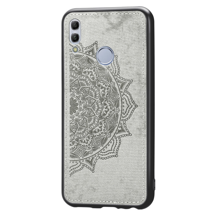 Embossed Mandala Pattern Magnetic PC + TPU + Fabric Shockproof Case for Huawei Honor 10 Lite