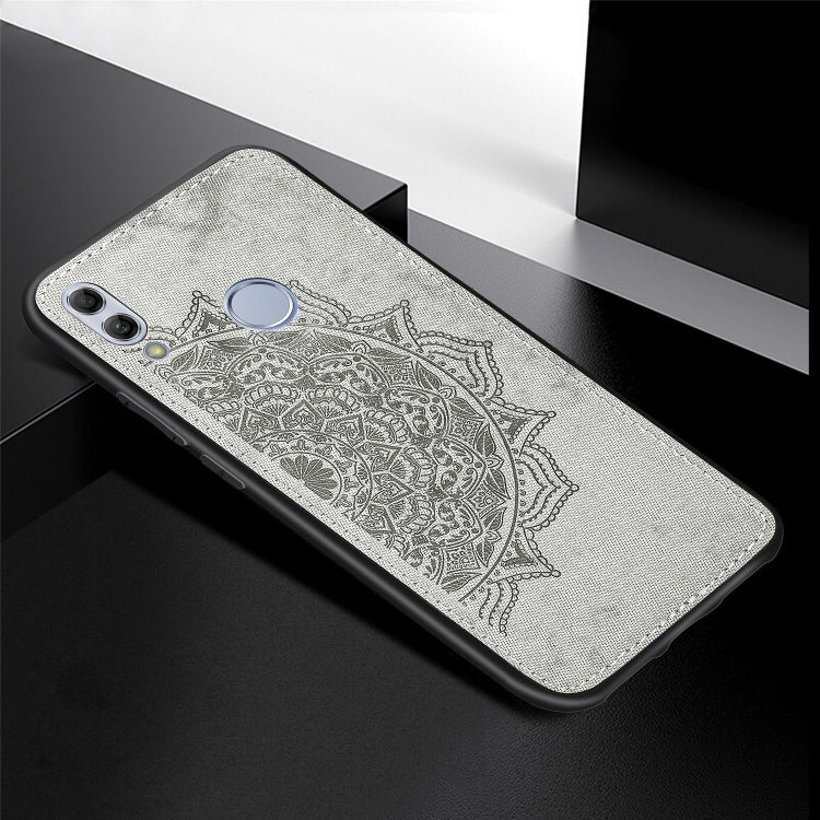 Embossed Mandala Pattern Magnetic PC + TPU + Fabric Shockproof Case for Huawei Honor 10 Lite