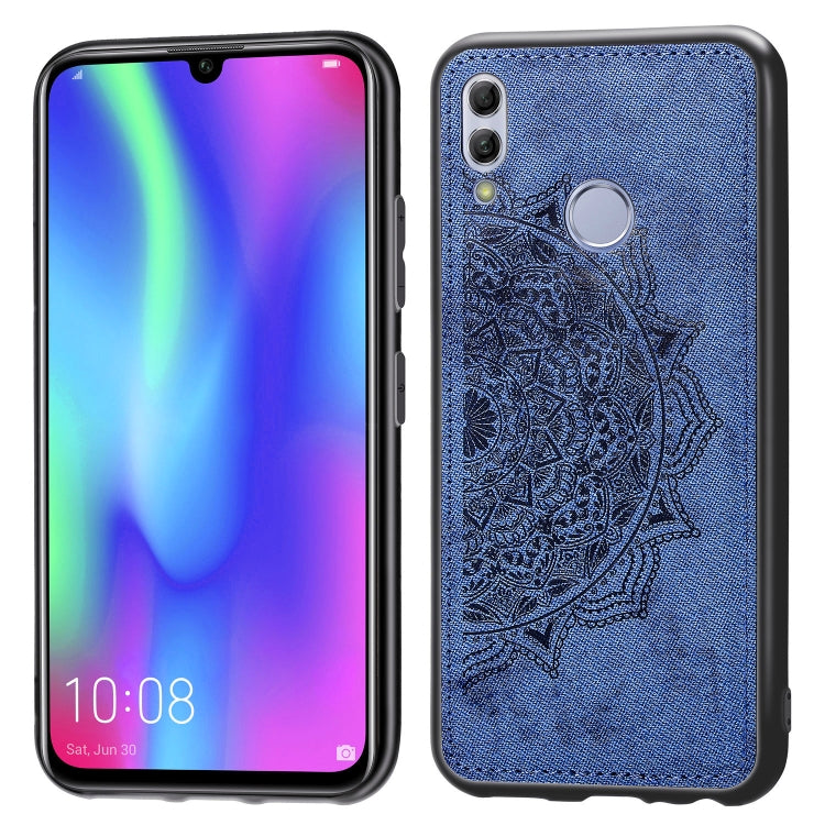 Embossed Mandala Pattern Magnetic PC + TPU + Fabric Shockproof Case for Huawei Honor 10 Lite