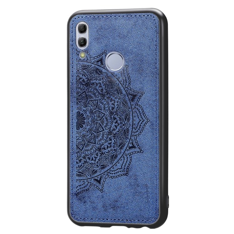Embossed Mandala Pattern Magnetic PC + TPU + Fabric Shockproof Case for Huawei Honor 10 Lite