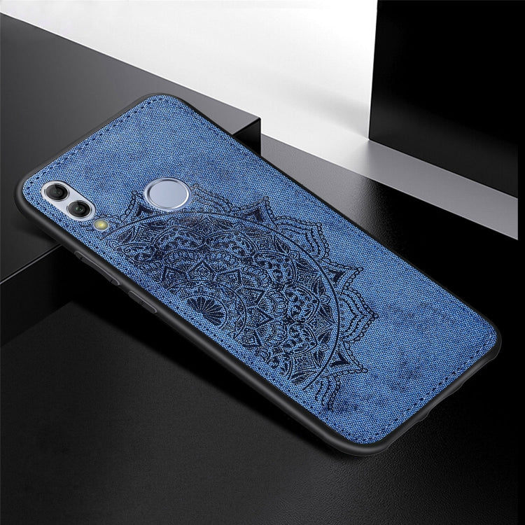 Embossed Mandala Pattern Magnetic PC + TPU + Fabric Shockproof Case for Huawei Honor 10 Lite