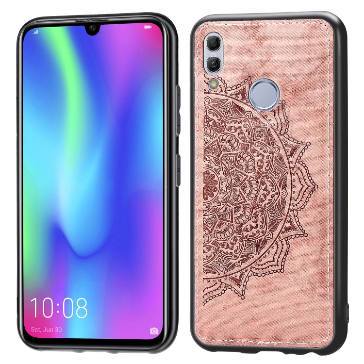 Embossed Mandala Pattern Magnetic PC + TPU + Fabric Shockproof Case for Huawei Honor 10 Lite