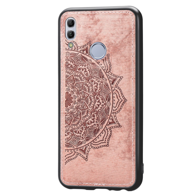 Embossed Mandala Pattern Magnetic PC + TPU + Fabric Shockproof Case for Huawei Honor 10 Lite