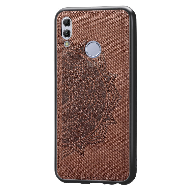 Embossed Mandala Pattern Magnetic PC + TPU + Fabric Shockproof Case for Huawei Honor 10 Lite