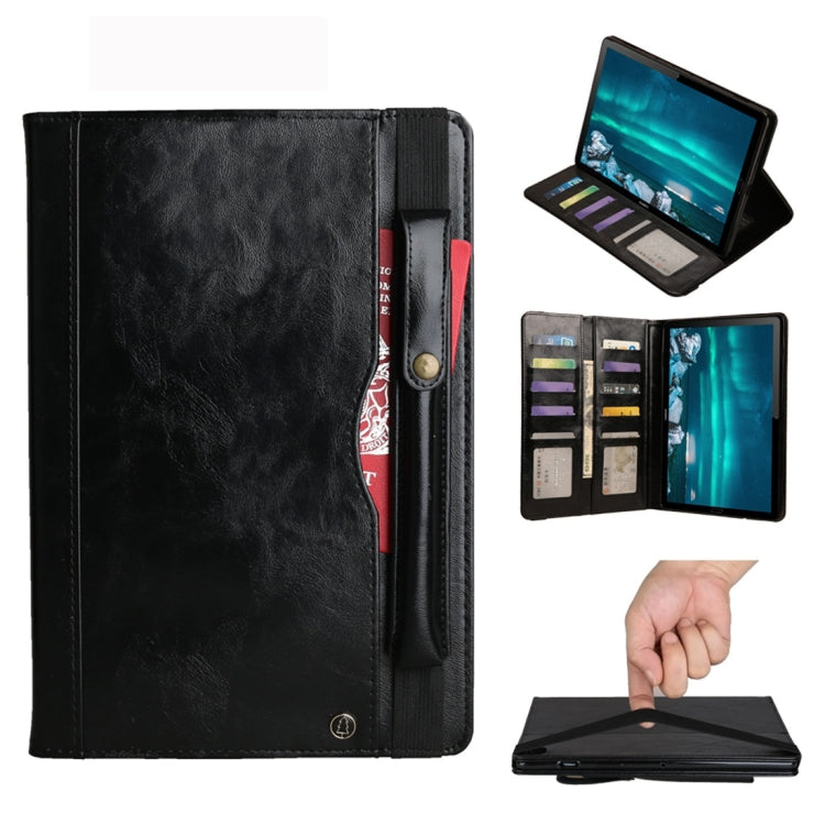 Horizontal Flip Leather Case for Huawei Mediapad M6 10.8, with Double Card Slots & Pen Slots & Holder & Wallet & Photo Frame