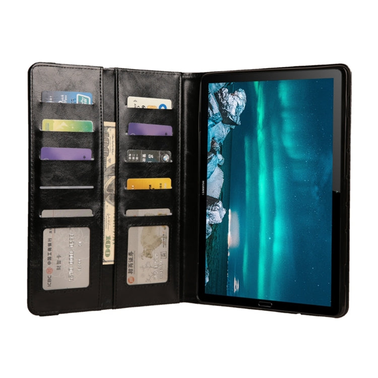 Horizontal Flip Leather Case for Huawei Mediapad M6 10.8, with Double Card Slots & Pen Slots & Holder & Wallet & Photo Frame