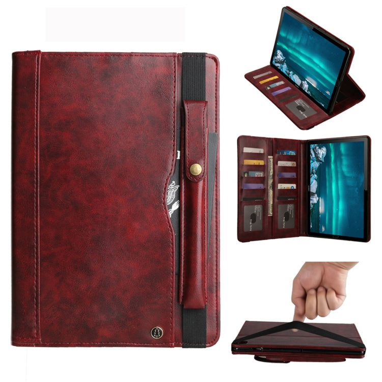 Horizontal Flip Leather Case for Huawei Mediapad M6 10.8, with Double Card Slots & Pen Slots & Holder & Wallet & Photo Frame