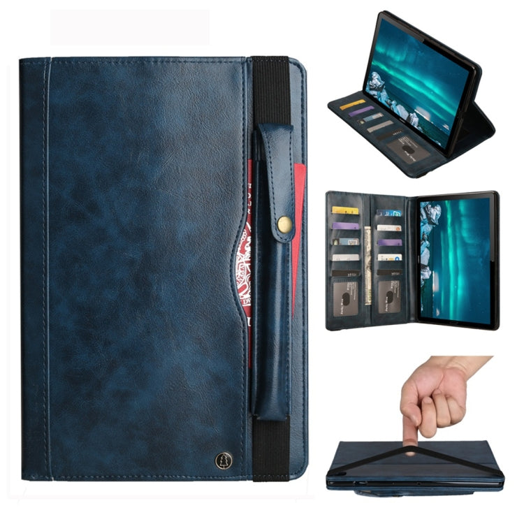 Horizontal Flip Leather Case for Huawei Mediapad M6 10.8, with Double Card Slots & Pen Slots & Holder & Wallet & Photo Frame