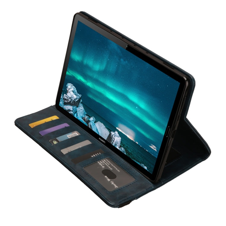Horizontal Flip Leather Case for Huawei Mediapad M6 10.8, with Double Card Slots & Pen Slots & Holder & Wallet & Photo Frame