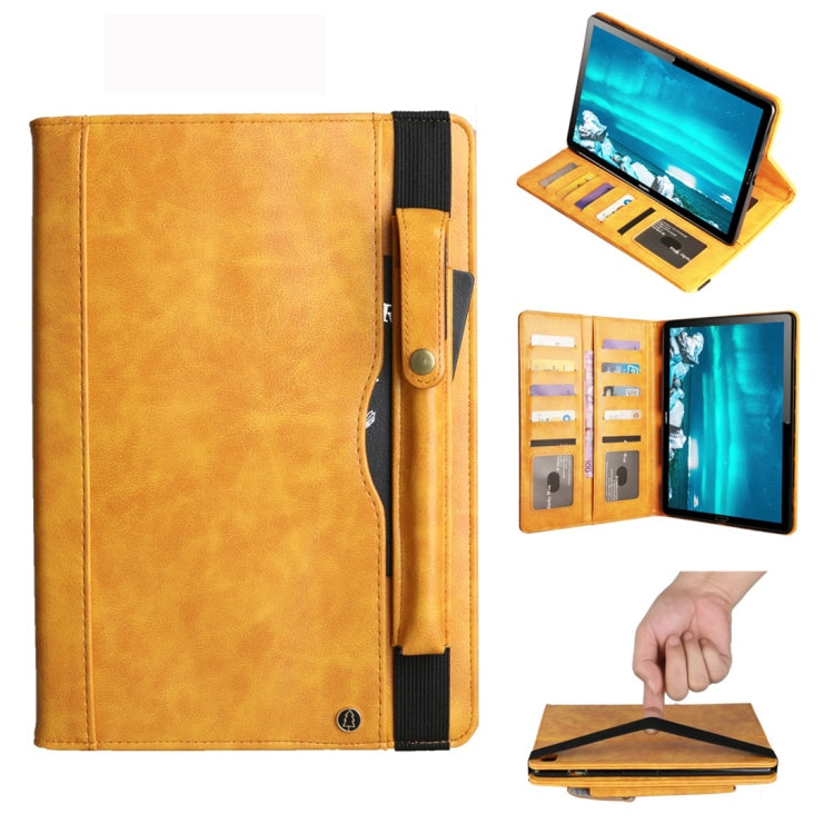 Horizontal Flip Leather Case for Huawei Mediapad M6 10.8, with Double Card Slots & Pen Slots & Holder & Wallet & Photo Frame