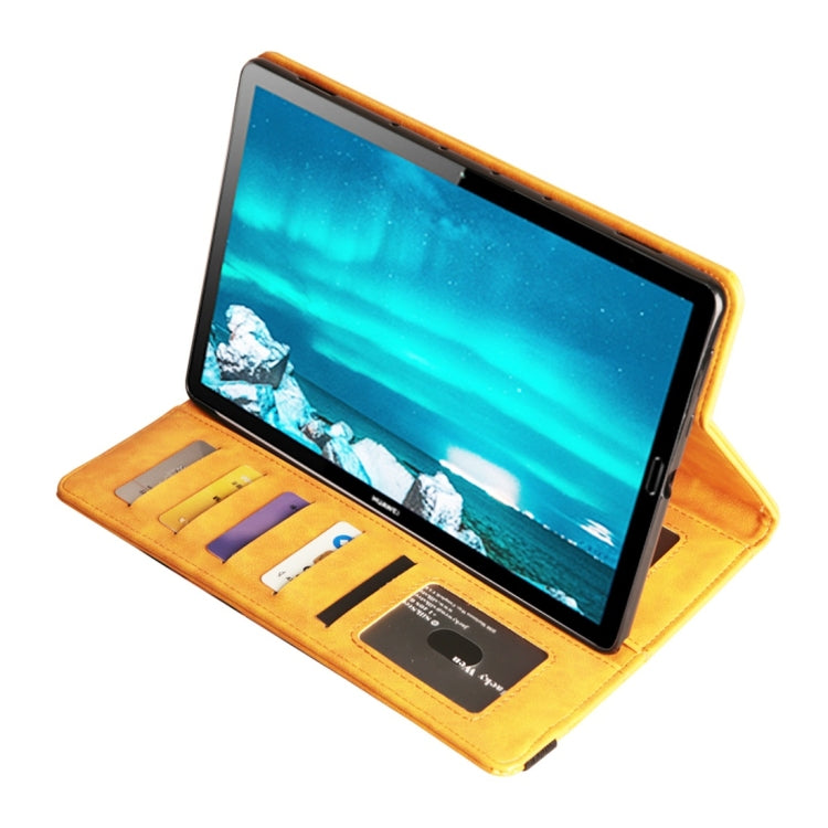 Horizontal Flip Leather Case for Huawei Mediapad M6 10.8, with Double Card Slots & Pen Slots & Holder & Wallet & Photo Frame