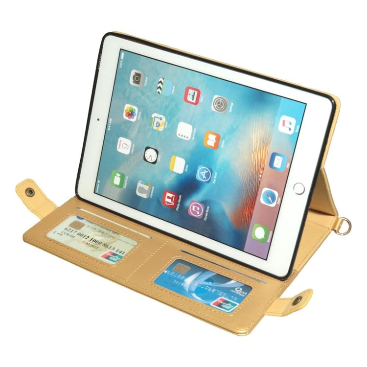 Envelope Horizontal Flip Leather Case for iPad 9.7 inch (2018) & (2017) / Air / Air 2 / Pro 9.7 inch, with Card Slots & Pen Slots & Holder & Wallet & Photo Frame & Shoulder Strap
