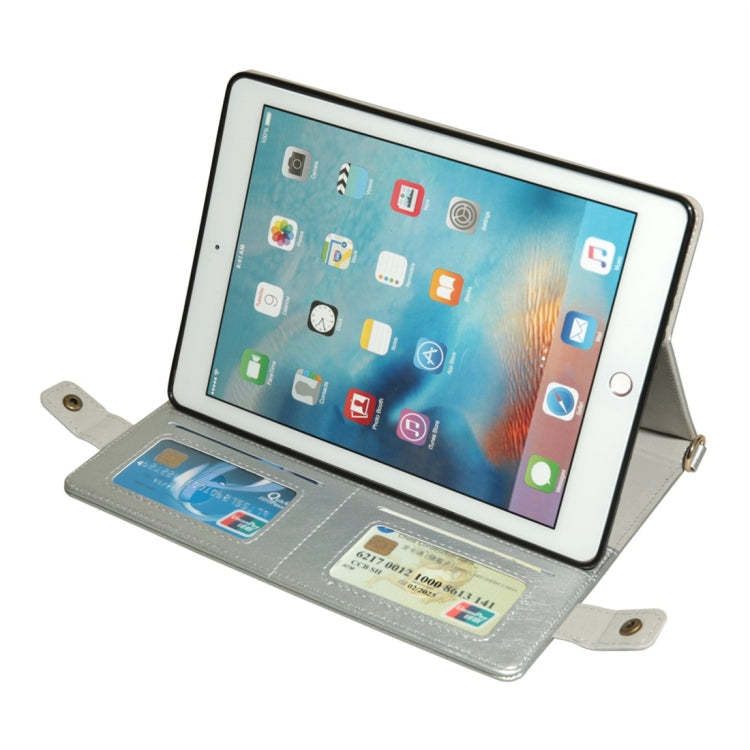 Envelope Horizontal Flip Leather Case for iPad 9.7 inch (2018) & (2017) / Air / Air 2 / Pro 9.7 inch, with Card Slots & Pen Slots & Holder & Wallet & Photo Frame & Shoulder Strap