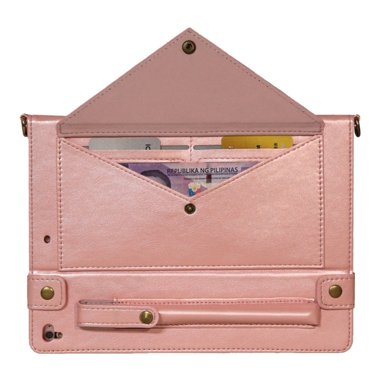 Envelope Horizontal Flip Leather Case for iPad 9.7 inch (2018) & (2017) / Air / Air 2 / Pro 9.7 inch, with Card Slots & Pen Slots & Holder & Wallet & Photo Frame & Shoulder Strap
