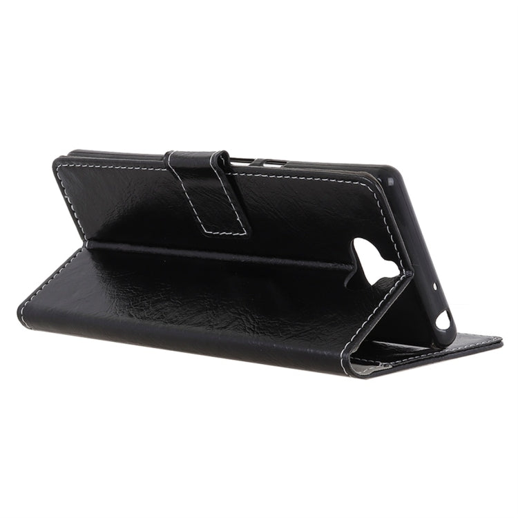 Retro Crazy Horse Texture Horizontal Flip Leather Case with Holder & Card Slots & Wallet & Photo Frame for Sony Xperia 8