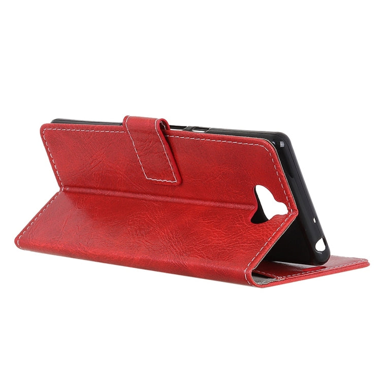 Retro Crazy Horse Texture Horizontal Flip Leather Case with Holder & Card Slots & Wallet & Photo Frame for Sony Xperia 8