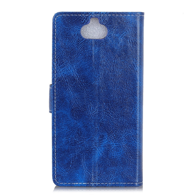 Retro Crazy Horse Texture Horizontal Flip Leather Case with Holder & Card Slots & Wallet & Photo Frame for Sony Xperia 8