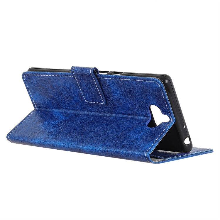 Retro Crazy Horse Texture Horizontal Flip Leather Case with Holder & Card Slots & Wallet & Photo Frame for Sony Xperia 8