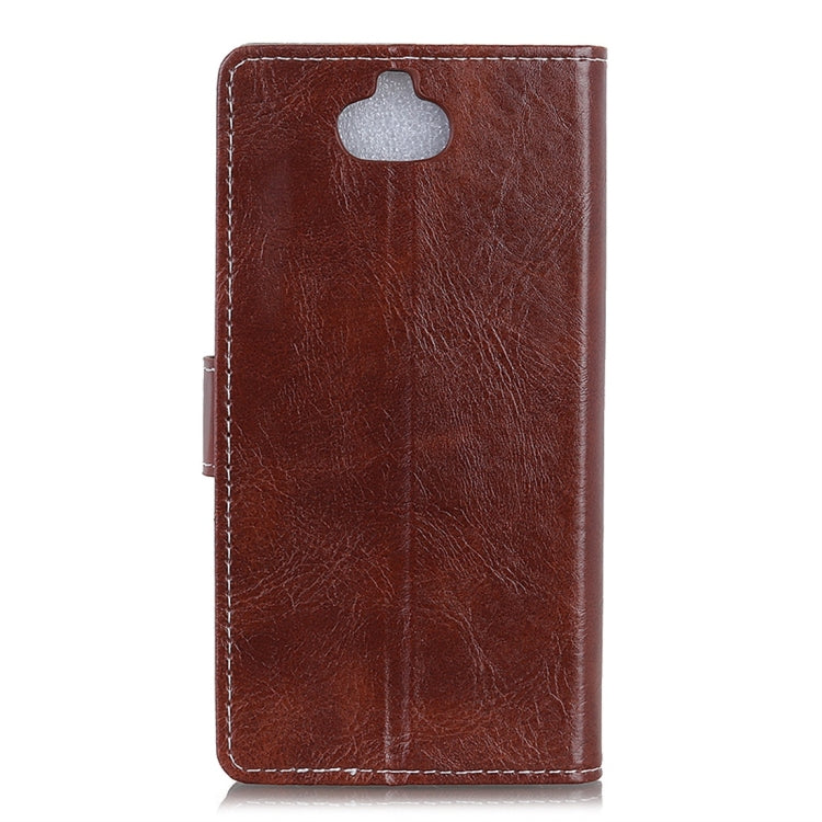 Retro Crazy Horse Texture Horizontal Flip Leather Case with Holder & Card Slots & Wallet & Photo Frame for Sony Xperia 8