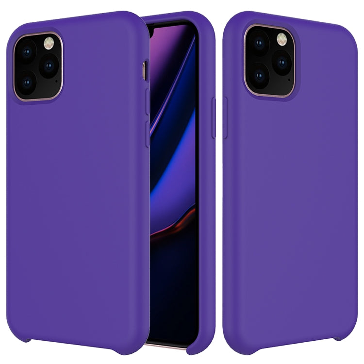 For iPhone 11 Pro Solid Color Liquid Silicone Shockproof Case