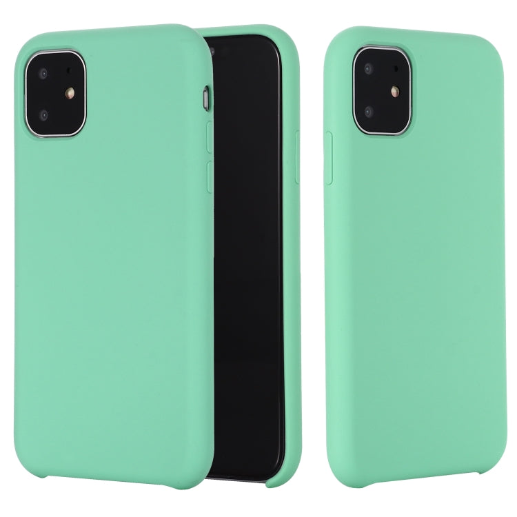 For iPhone 11 Pro Solid Color Liquid Silicone Shockproof Case