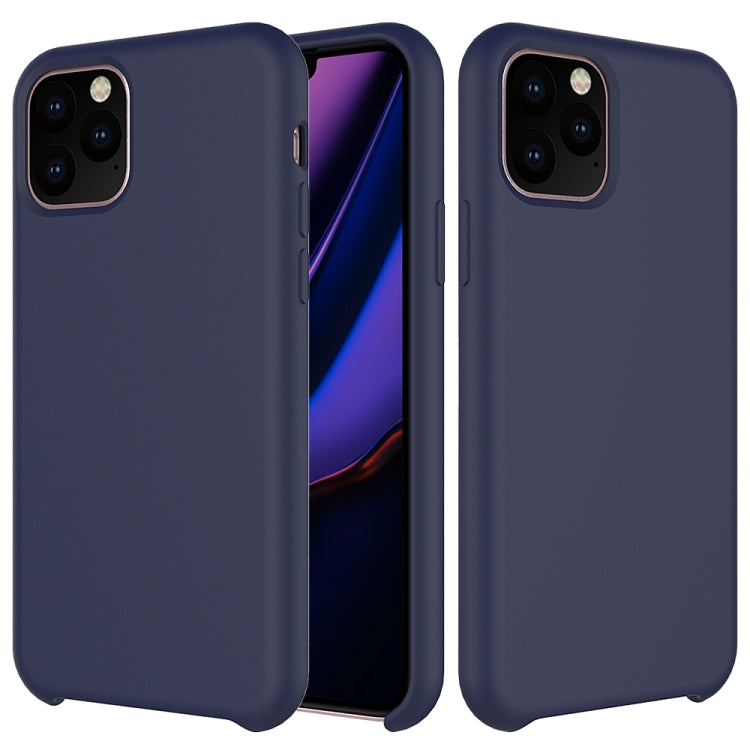 For iPhone 11 Pro Solid Color Liquid Silicone Shockproof Case