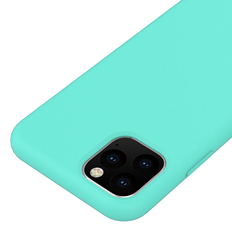 For iPhone 11 Pro Solid Color Liquid Silicone Shockproof Case