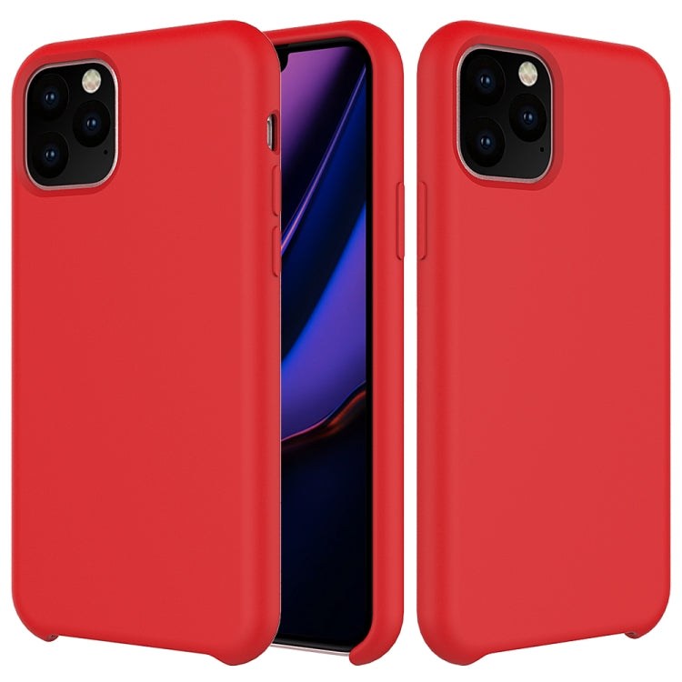 For iPhone 11 Pro Solid Color Liquid Silicone Shockproof Case