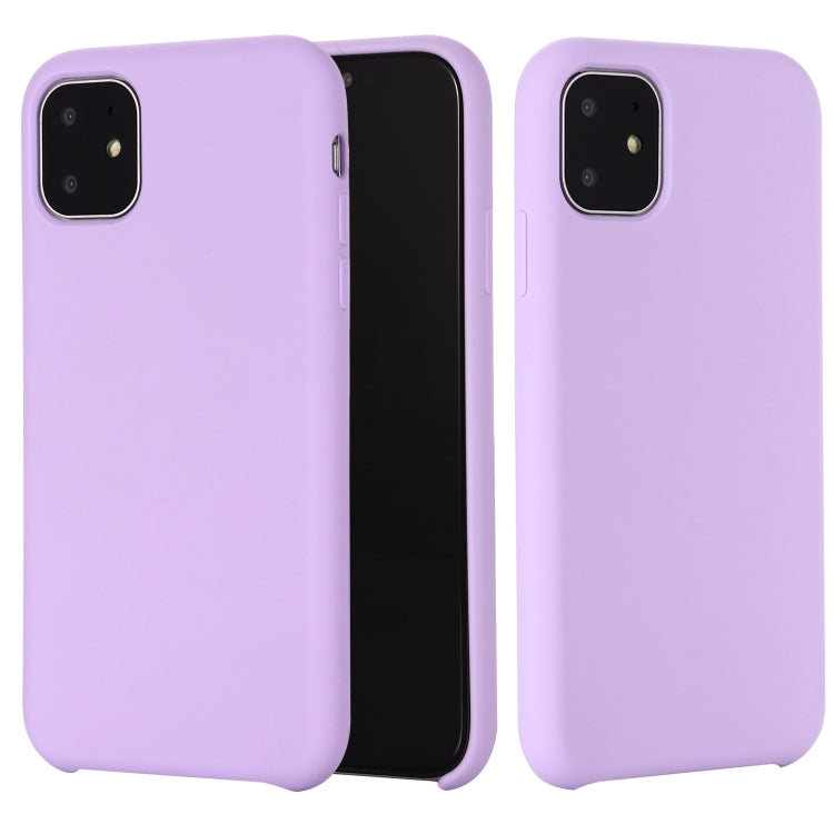 For iPhone 11 Pro Solid Color Liquid Silicone Shockproof Case