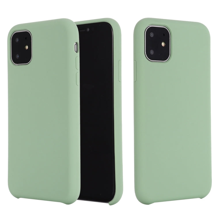 For iPhone 11 Pro Solid Color Liquid Silicone Shockproof Case