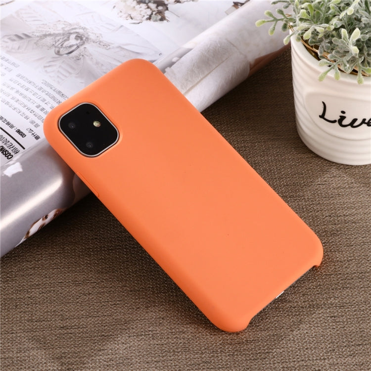 For iPhone 11 Pro Solid Color Liquid Silicone Shockproof Case